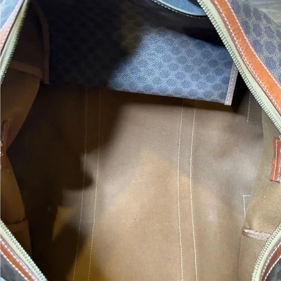 CELINE Boston Macadam Bag Large Spacious Brown Duffel Weekender - Picture 3 of 13